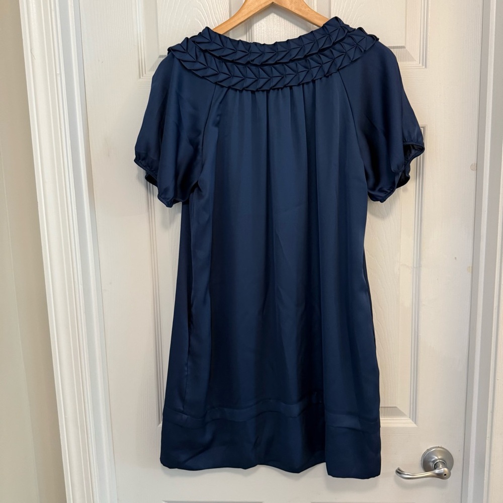 Nwot Bcbgeneration Reverse Pleat Charmeuse Shift … - image 3